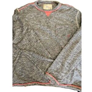 32 Bar Blues Mens L Gray French Terry Pullover Crewneck Long Sleeve Sweatshirt